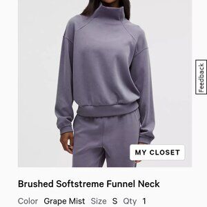 lululemon athletica Softstreme Funnel Neck in Purple